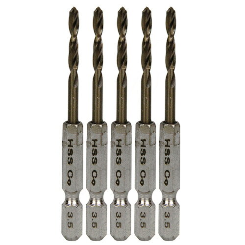 Rakuten - SK11 六角軸Coステンドリル 微短 3.5mm 5pcs 藤原産業