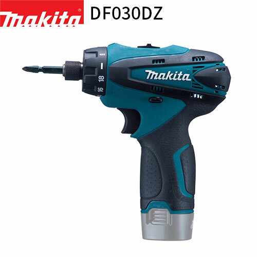 [マキタ 正規店] 充電式 ドライバドリル DF030DZ 10.8V 【本体のみ】 リチウムイオンバッテリ makita DIY 充電式 コードレス バッテリー 工具 電動 電動工具 プロ 軽量