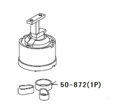 丸いパッキンです。 カートリッジ一つに1個必要です。 楕円形のパッキンはA-187(1P)です。