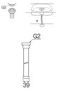 SANEI 三栄水栓 流し排水栓ホース(ネジ付) PH62A-860-1.5 3