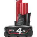 ミルウォーキー 1年保証 M12 4.0Ah バッテリー M12 B4 JP Milwaukee 電動工具 バッテリ