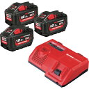 ミルウォーキー 1年保証 M18 (3) HO12.0Ah スタートキット M18 HNRG-123 JP Milwaukee 充電器 バッテリー セット