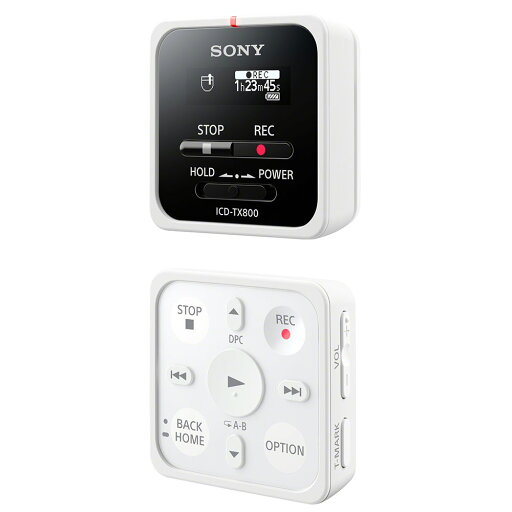 ソニー ICレコーダー 16GB ICD-TX800 : 小型サイズ リニアPCM/遠隔録音対応 リモコン付属 2017年モデル ホワイト ICD-TX800 W ソニー ICレコーダー 16GB ICD-TX800 : 小型サイズ リニアPCM/遠隔録音対応 リモコン付属 2017年モデル ホワイト ICD-TX800 W