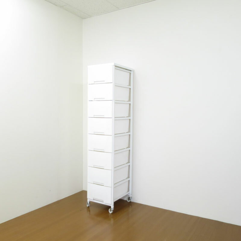 乐天商城 - 【日本製・送料無料】 スチールチェスト 8段タイプ たんす 収納 衣類 引出し チェスト リビング収納 洋服タンス 収納家具 　木製 オシャレ シンプル 北欧 家具通販