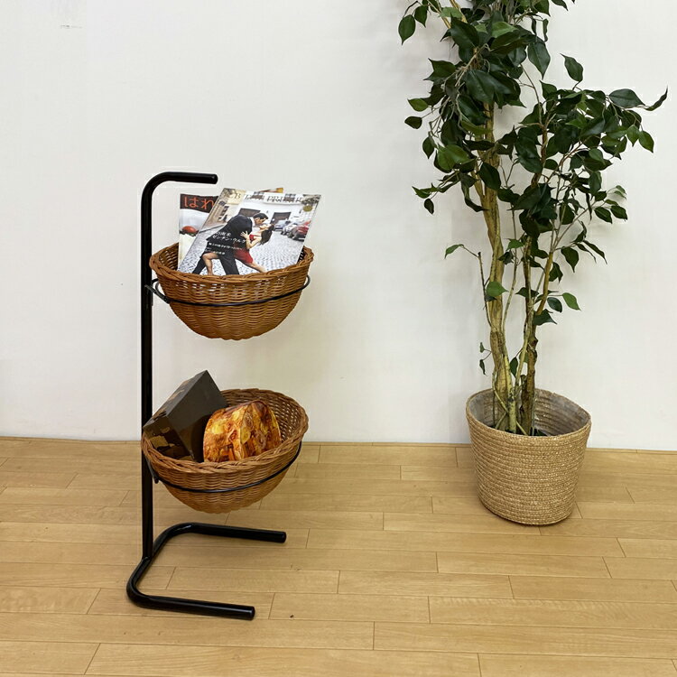 乐天商城 - ラタンハンディスタンド【日本製・送料無料】 デザイナー 隙間 すっきり 　玄関先