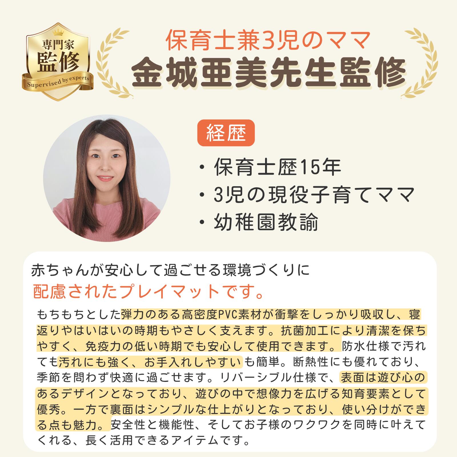【期間限定！10％OFFクーポン配布中】【楽天10冠】【1年保証】【99.99％抗菌】プレイマット もちもち ベビーマット PVCマット 掃除しやすい シームレス リバーシブル 赤ちゃん 防音 防水 床暖房対応 厚手 大判 おしゃれ 韓国風 出産祝い ギフト GU MODE gumode kaitekistore-10000862 GU MODEベビー館 サンプル画像2