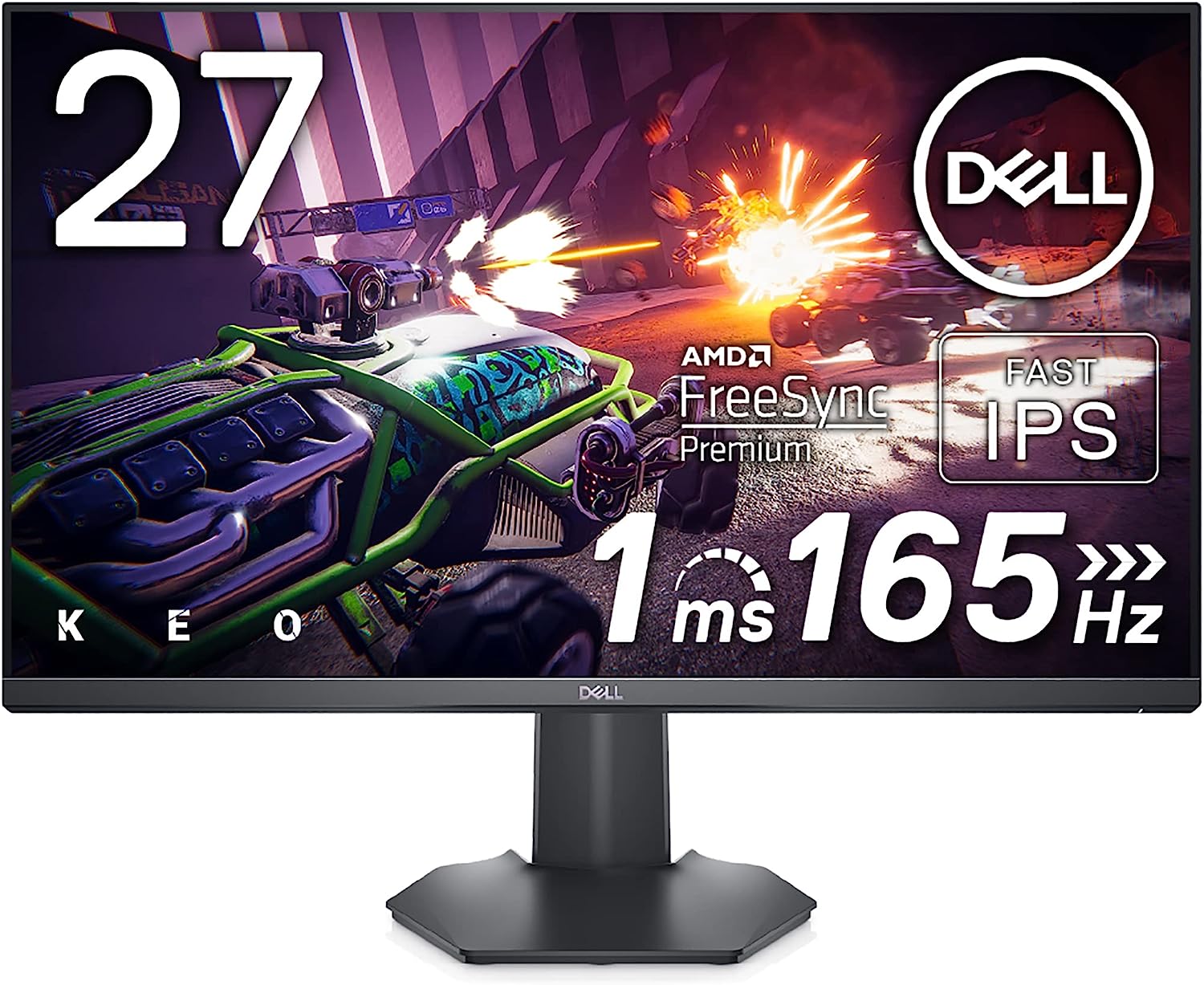 Dell G2722HS 27インチ ゲーミングモニター FPS向き/フルHD/Fast IPS非光沢/DP HDMIx2/高さ 傾き調節/1ms/165Hz/NVIDIA G-SYNC Compatible/AMD FreeSync Premium)