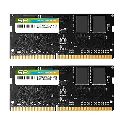 シリコンパワー ノートPC用メモリ DDR4-2666 (PC4-21300) 8GB×2枚 (16GB) 260Pin 1.2V CL19 Mac対応 SP016GBSFU266B22