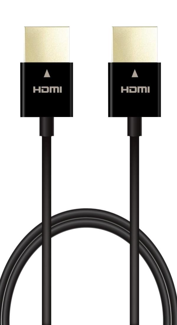 エレコム HDMI ケーブル 極細 ハイスピード 50cm スーパースリム 4K・2K  3重シールド 金メッキ ARC テレビ・パソコン・ゲーム機など対応 黒 ECDH-HD14SS05BK