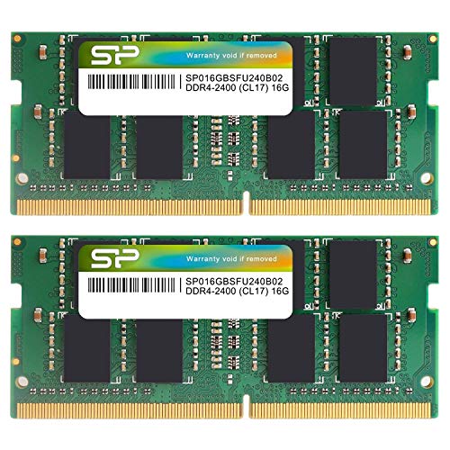 シリコンパワー ノートPC用メモリDDR4-2400(PC4-19200) 16GB×2枚 260Pin 1.2V CL17 SP032GBSFU240B22