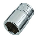 SK11 六角ソケット 差込角9.5mm(3/8インチ) 二面幅1/2インチ S3-1/2