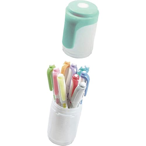 ゼブラ 蛍光ペン マイルドライナー 10色 ハードケース付 ブルーグリーン WKT7-HD-BG-AZ