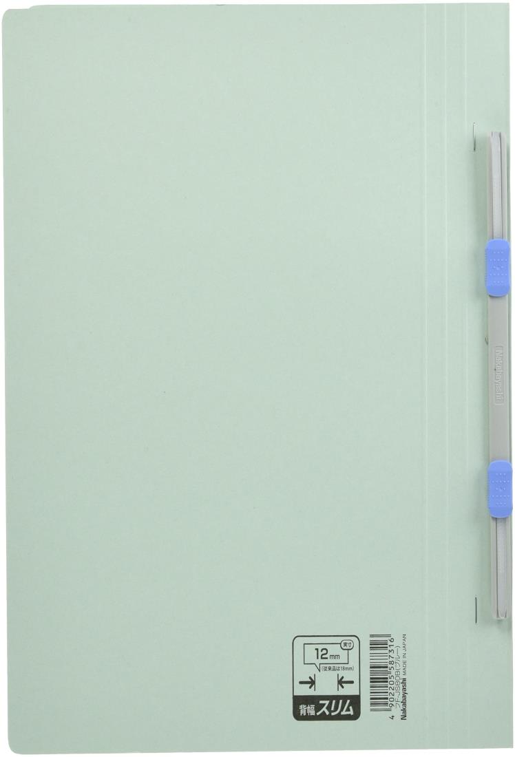 ナカバヤシ フラットファイル J スリムA4 縦 ブルー フF-JS80B