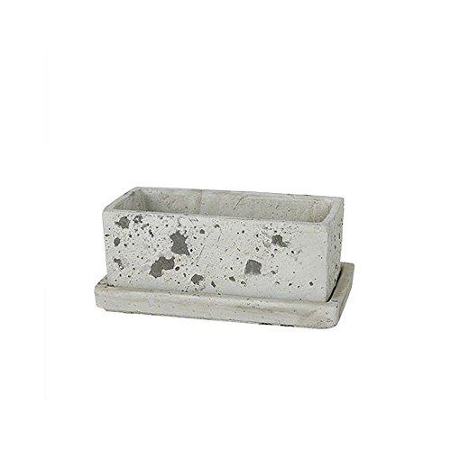 ダルトン(Dulton) 園芸用品 ソリッド プランター レクタングル ラフグレー Sサイズ SOLID PLANTER RECTANGLE R.GRAY A555-426SRG