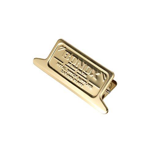 ダルトン(Dulton) 文具 メタル クリップ 黄銅色 高さ46×幅117×奥行33mm METAL CLIP BRASS 117-329BS