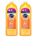 【まとめ買い】キュキュット 食器用洗剤 オレンジの香り 詰め替え 770ml × 2個