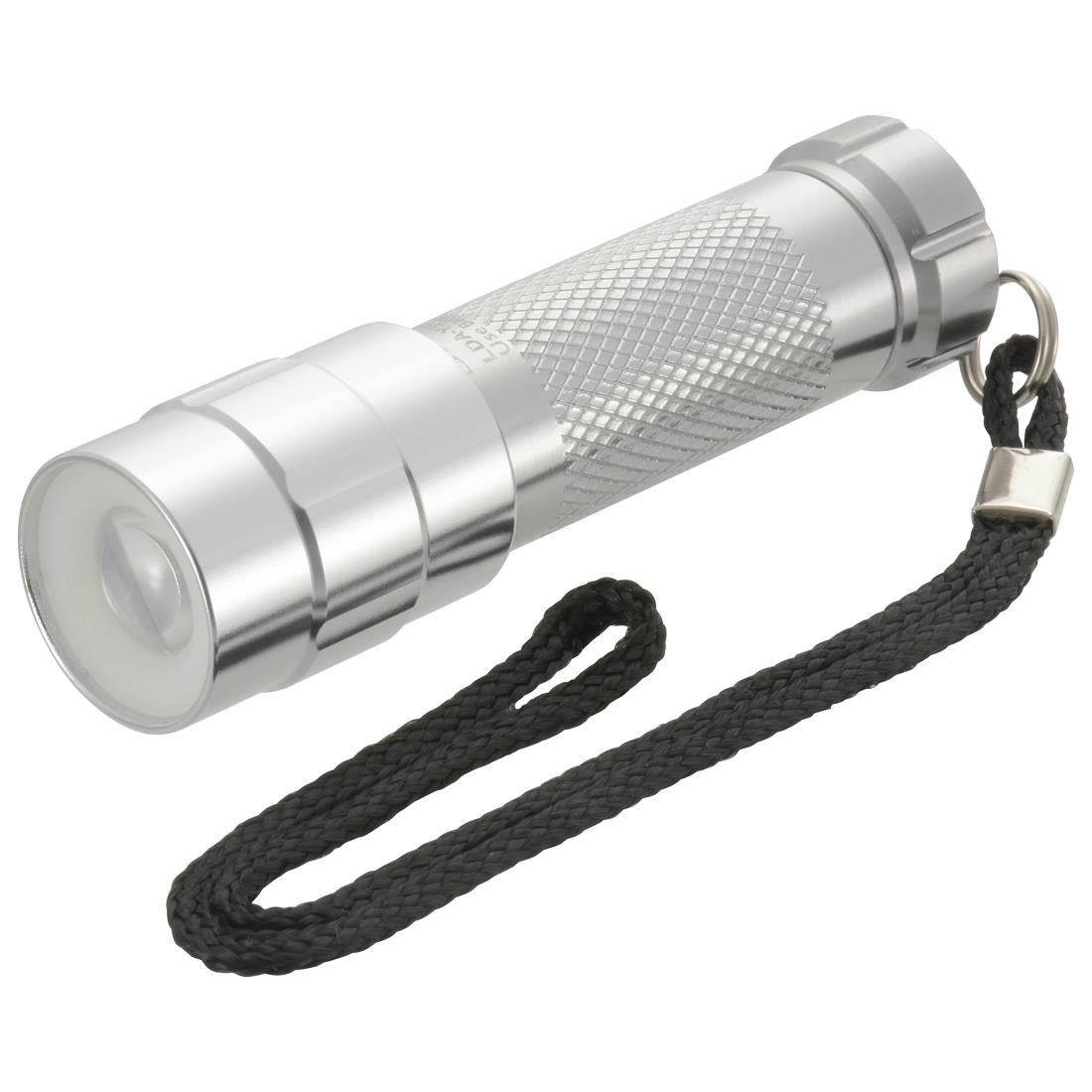 オーム電機 懐中電灯 防水 LEDズームライト スパークルド 60ルーメン LDA-Y3WZ-S2 08-1009 OHM