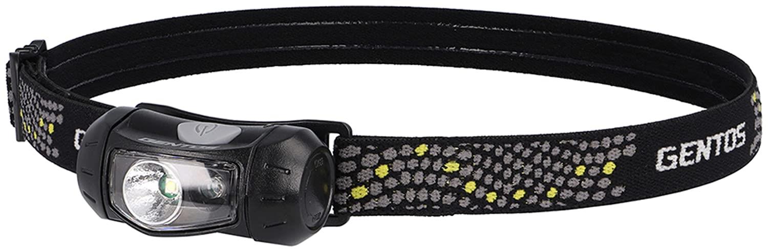 GENTOS(ジェントス) LED ヘッドライト 単3電池式 120ルーメン 防滴 CP-195DB アウトドア 防災 赤色サブLED ブラック