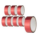 セメダイン ポリエステルテープ ラピー赤 15mm×4m シュリンク TP-257 8個セット
