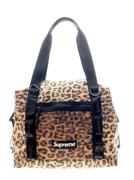 【中古】シュプリーム SUPREME Zip Tote Leopard トートバッグ レオパード ヒョウ柄 ロゴ 20FW LEOPARD ブラウン系 バッグ メンズバッグ ボストンバッグ ヒョウ・レオパード ブラウン 101bag-49