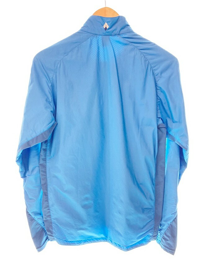 【中古】モンベル mont-bell ライトシェルジャケット シアンブルー ジャケット ロゴ 刺繍 ブルー系 1106643 ジャケット ロゴ ブルー Mサイズ 101MT-781