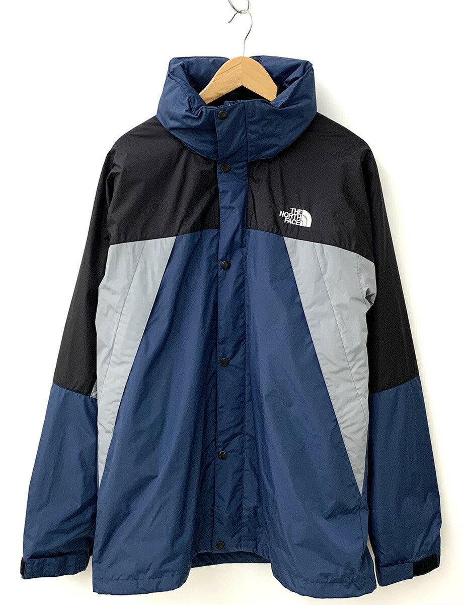 【中古】ノースフェイス THE NORTH FACE XXX TRICLIMATE JACKET トリプルエックス トリクライメイト マウンテンパーカー 3WAY 脱着可能 インナー MA-1付き ロゴ NP21730 ジャケット 刺繍 ブルー LLサイズ 201MT-824