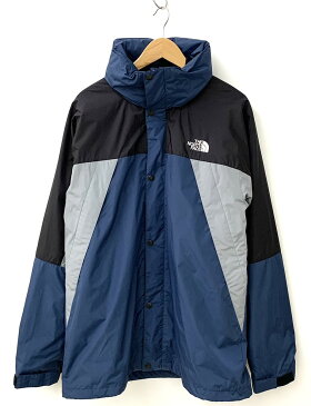 【中古】ノースフェイス THE NORTH FACE XXX TRICLIMATE JACKET トリプルエックス トリクライメイト マウンテンパーカー 3WAY 脱着可能 インナー MA-1付き ロゴ NP21730 ジャケット 刺繍 ブルー LLサイズ 201MT-824