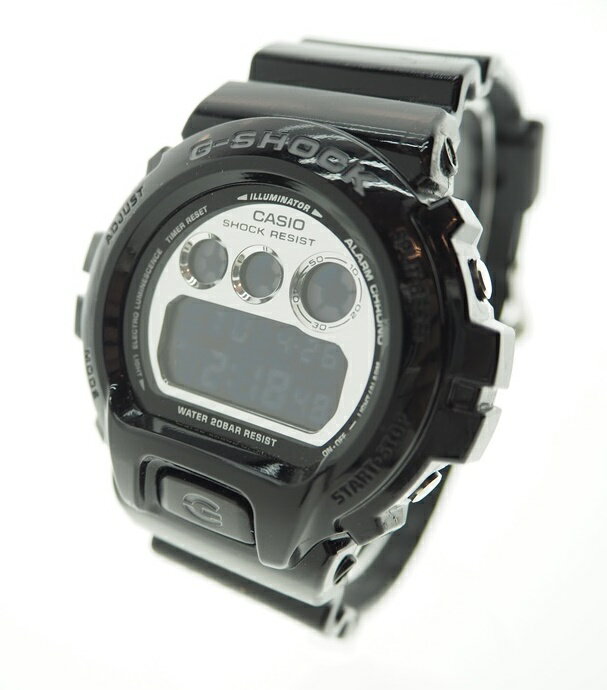 【中古】ジーショック G-SHOCK カシオ CASIO Metallic Colors メタリックカラーズ 黒 ×シルバー デジタル 腕時計 DW-6900NB メンズ腕時計シルバー 101watch-17