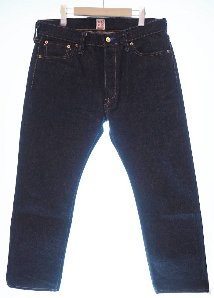 【中古】サムライジーンズ SAMURAIJEANS 20周年記念 謙信モデル S511XX スリムテーパード デニムパンツ ジーンズ インディゴ W36×L36 S511XX25oz-20th デニム 無地 ネイビー 101MB-183