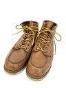 【中古】レッドウイング RED WING 6インチ クラシックモック CLASSIC MOC ハンティングブーツ USA製 875 メンズ靴 ブーツ その他 ロゴ ブラウン 201-shoes154