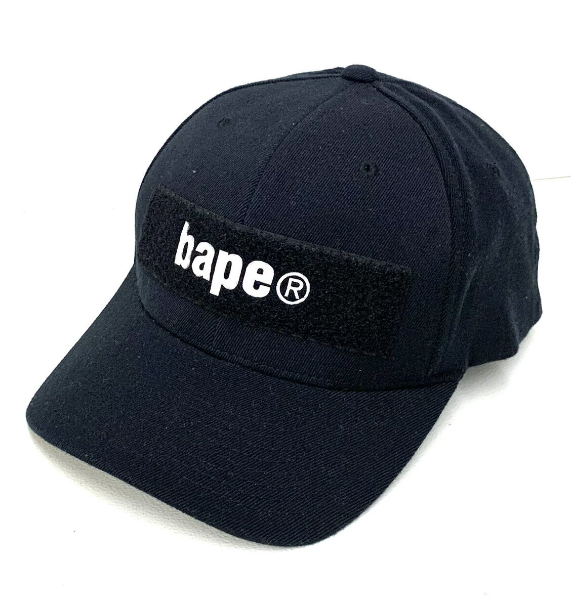 【中古】"アベイシングエイプ A BATHING APE ベイプ BAPE 初期 FLEXFIT 帽子 メンズ帽子 キャップ ロゴ ブラック "201goods-164