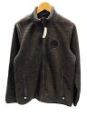 【中古】ステューシー STUSSY UPLAND JACKET フリースジャケット 1980 ボアジャケット ロゴ ダークブラウン系 ジャケット ワンポイント ブラウン Mサイズ 101MT-1755