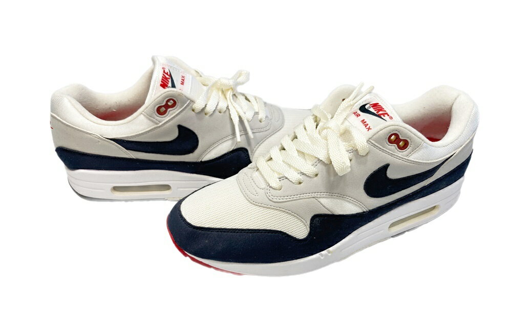 ナイキ NIKE AIR MAX 1 ANNIVERSARY エアマックス 1 アニバーサーリー 白 グレー ネイビー 908375-104 メンズ靴 スニーカー ホワイト 28.5cm 101-shoes1293