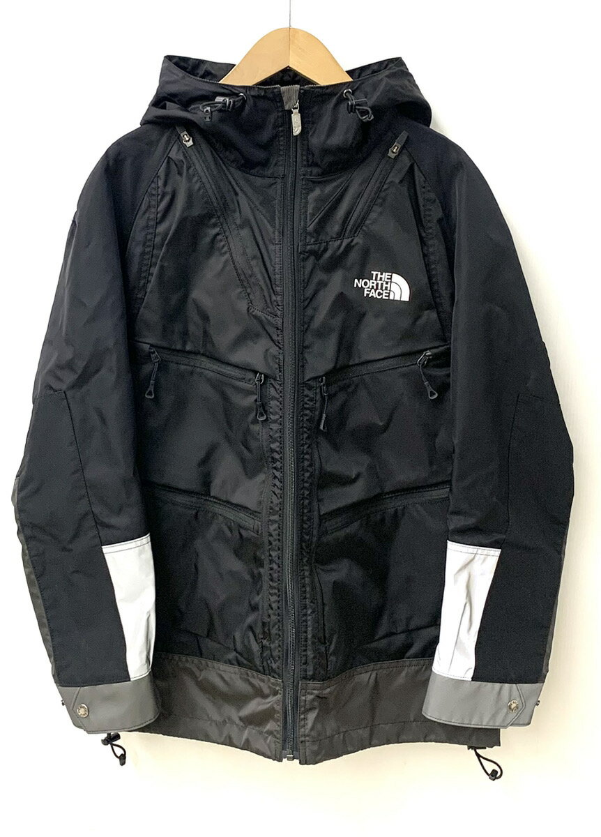 【中古】ノースフェイス THE NORTH FACE ジュンヤ ワタナベ コムデギャルソン JUNYA WATANABE COMME des GARCONS Trail Pack カスタマイズ ジャケット WB-J101 ジャケット ロゴ グレー Mサイズ 201MT-2027