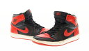 【中古】ナイキ NIKE NIKE AIR JORDAN 1 RETRO BRED 2001年製 ナイキ エアジョーダン1 ブレッド スニーカー 赤 136066-061-00 メンズ靴 スニーカー レッド 27cm 103-shoes-20