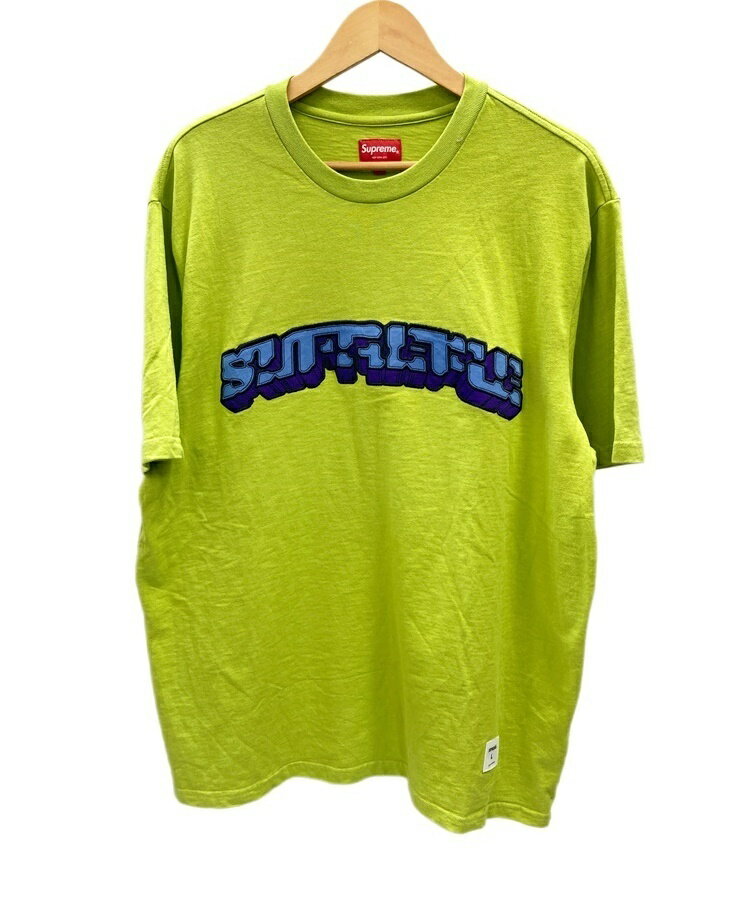 yÁzVv[ SUPREME Block Arc S/S Top Lime 23SS ubN A[N  Jbg\[ TVc S O[ LTCY 101MT-2037