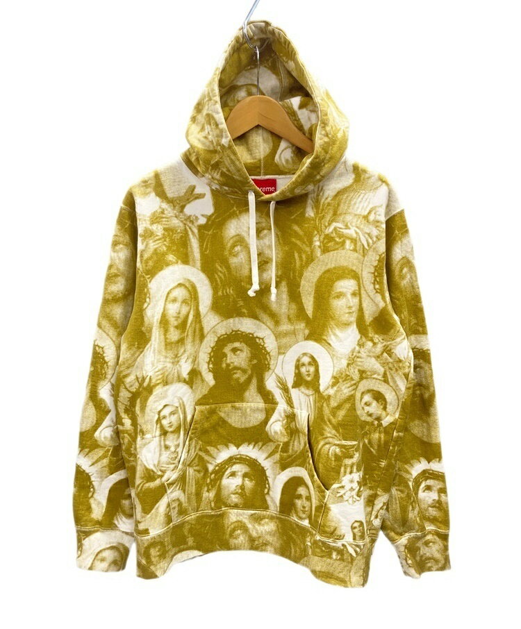 yÁzVv[ SUPREME Jesus and Mary Hooded Sweatshirt Gold FW18 vI[o[ p[J[ CG[n p[J  S[h MTCY 101MT-2032