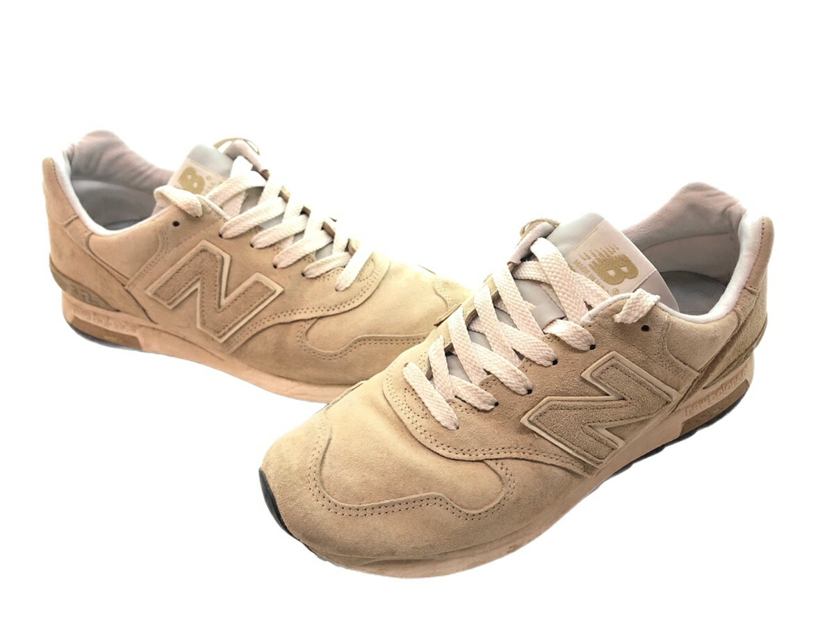 【中古】ニューバランス NEW BALANCE スウェード USA製 MADE IN USA M1400BE メンズ靴 スニーカー ベージュ 27サイズ 104-shoes18