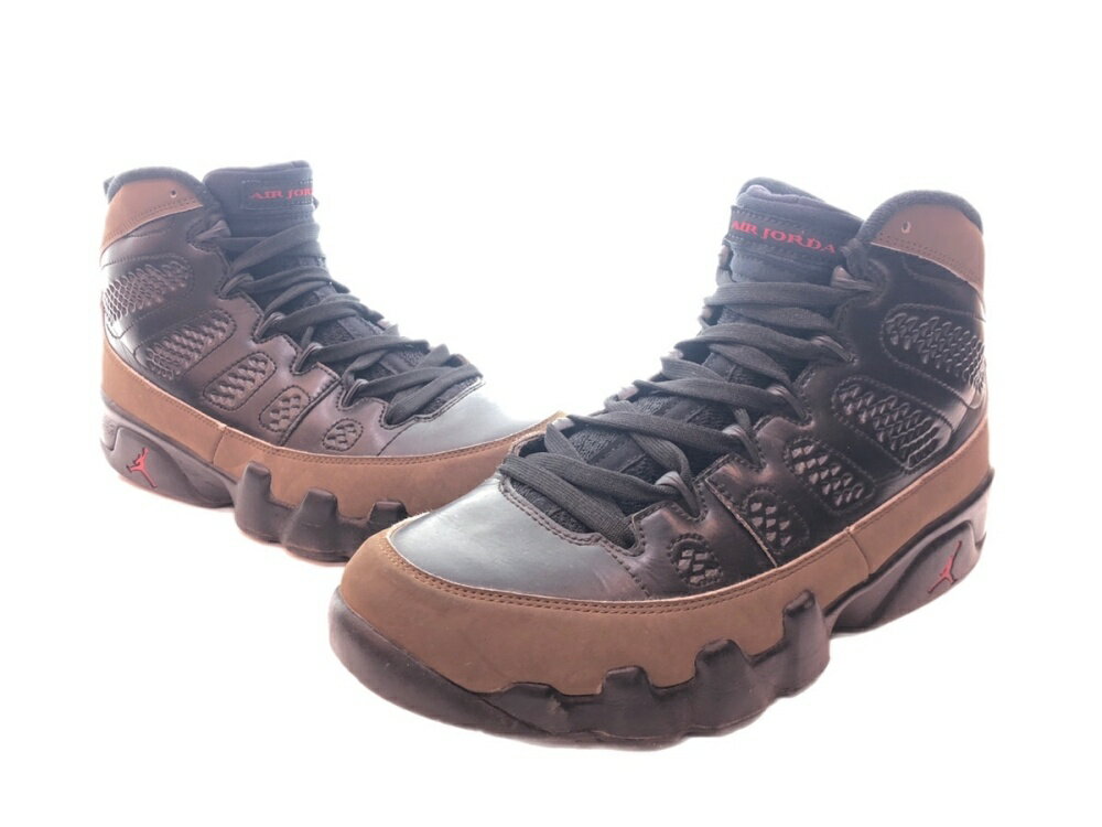  ナイキ NIKE AIR JORDAN 9 RETRO エア ジョーダン レトロ ジャンプマン AJ9 カーキ 緑 黒 302370-020 メンズ靴 スニーカー ブラック 26.5cm 104-shoes25