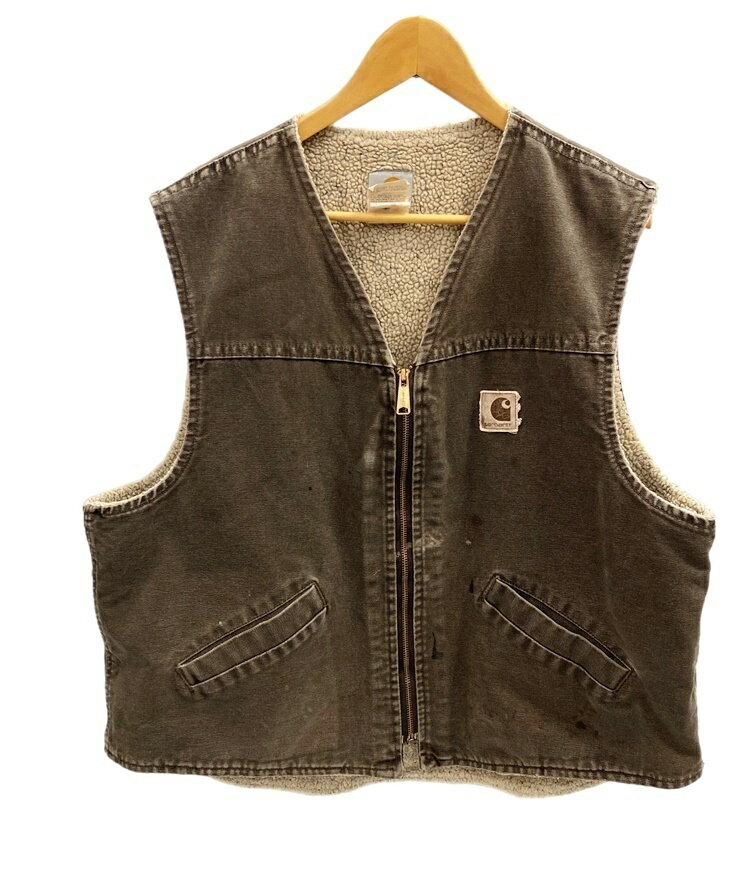 yÁzJ[n[g Carhartt _bNxXg Canvas Vest 90s USA MADE IN USA V13TMB XL xXg S uE 101MT-2138