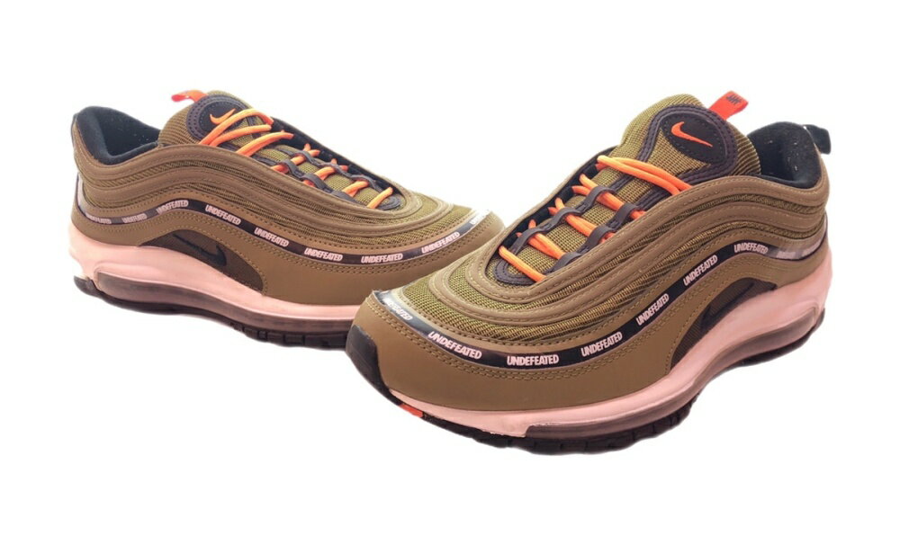 【中古】 ナイキ NIKE AIR MAX 97 Olive エア マックス オリーブ UNDEFEATED アンディフィーテッド 緑 DC4830-300 メンズ靴 スニーカー カーキ 27cm 104-shoes58