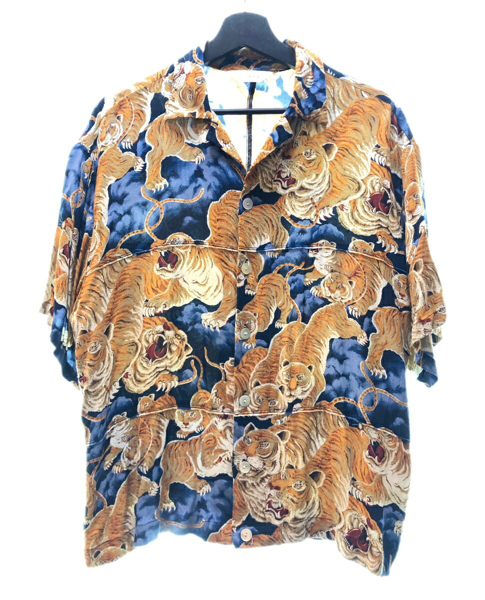 yÁz WG_ Jieda HUNDRED TIGER PANEL SHIRT SS S An J Vc  Jie-22S-SH09-A TCY2 Vc  }`J[ 104MT-38