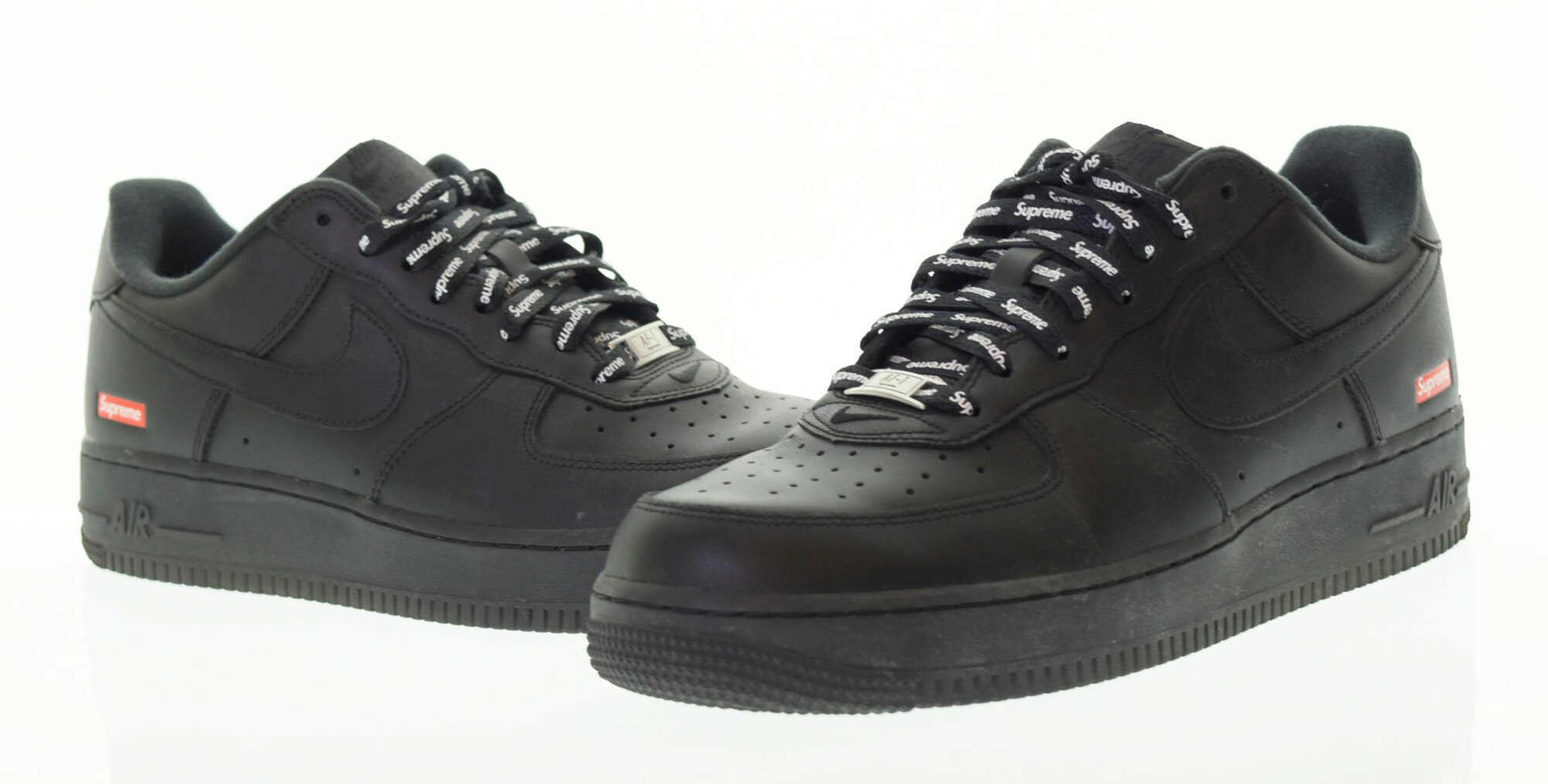 【中古】ナイキ NIKE SUPREME シュプリーム AIR FORCE 1 LOW エアフォース 1 ロー スニーカー 黒 CU9225-001 メンズ靴 スニーカー ブラック 28cm 103-shoes-144