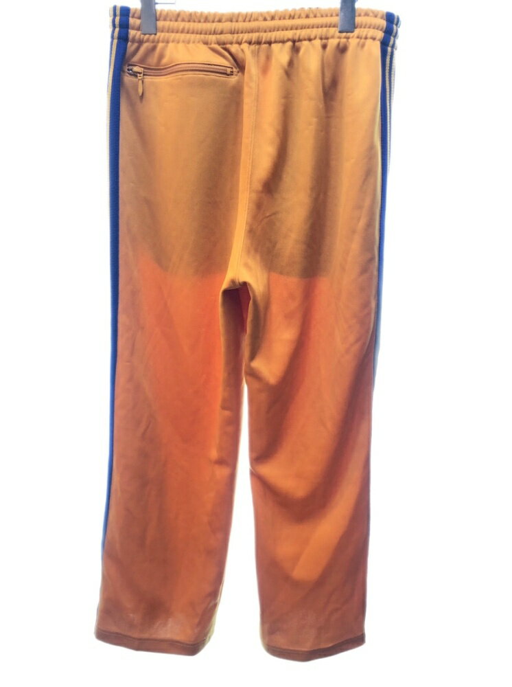 【中古】 ニードルス Needles 22SS TRACK PANT トラックパンツ POLY SMOOTH ジャージ 刺繍 蝶 黄色 KP220 ボトムスその他 ライン イエロー Sサイズ 104MB-13