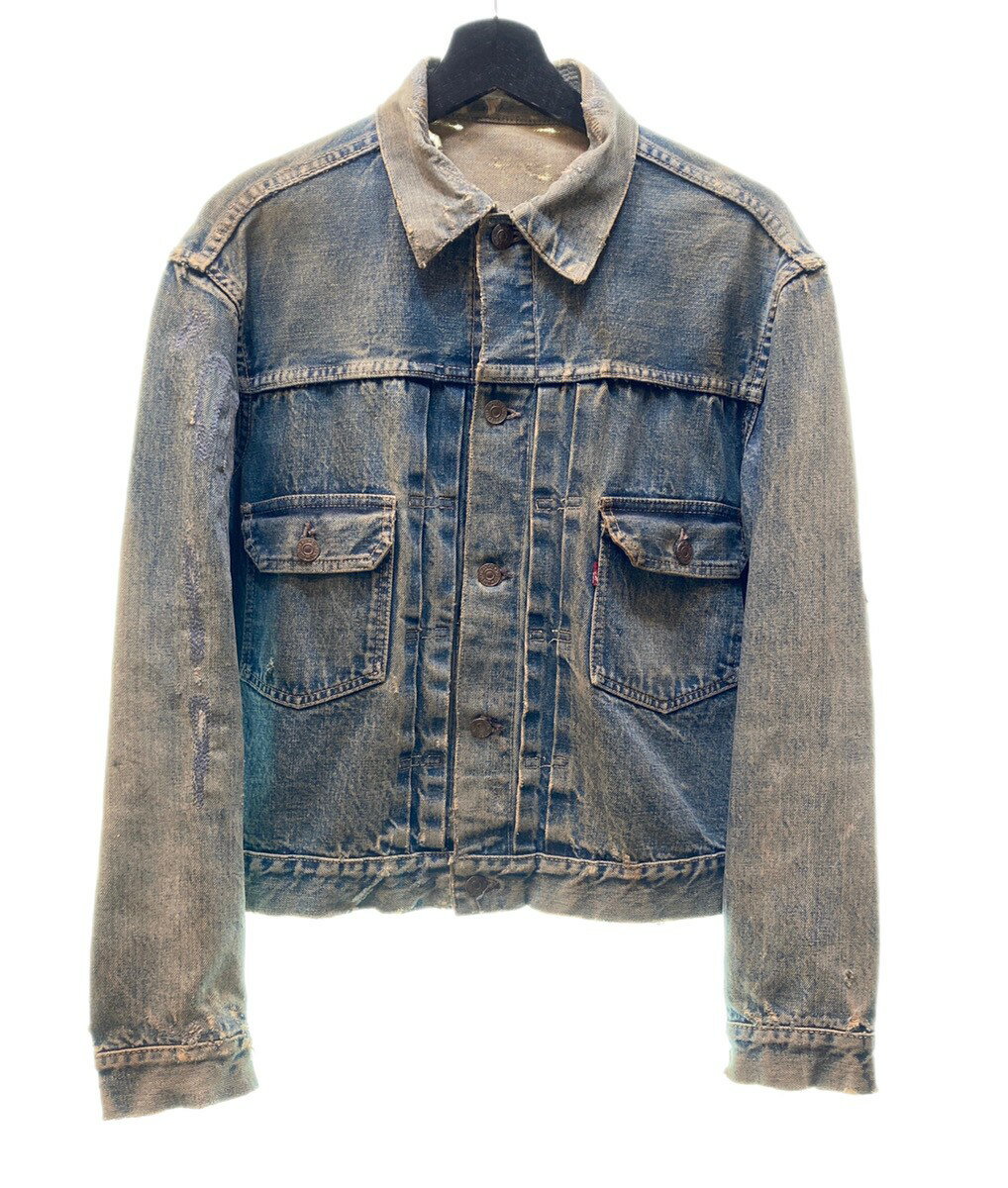 yÁz [oCX Levi's 507XX 2nd original vintage denim jacket 50's~60's ZJh IWi Be[W fjWPbg nMt ʃ^u pb`  WPbg n u[ 104MT-89