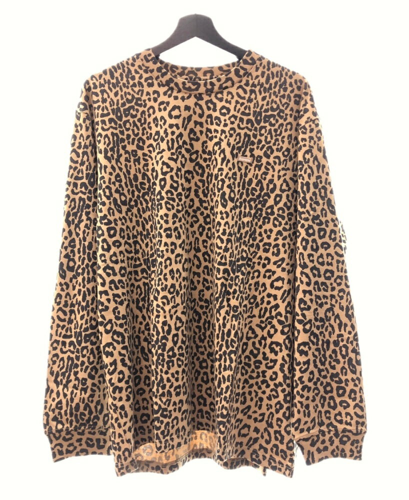 yÁz Vv[ SUPREME 23AW SMALL BOX L/S TEE LEOPARD X[{bNX  Jbg\[ OX[u T qEEIp[h x[W LTCY 104MT-104