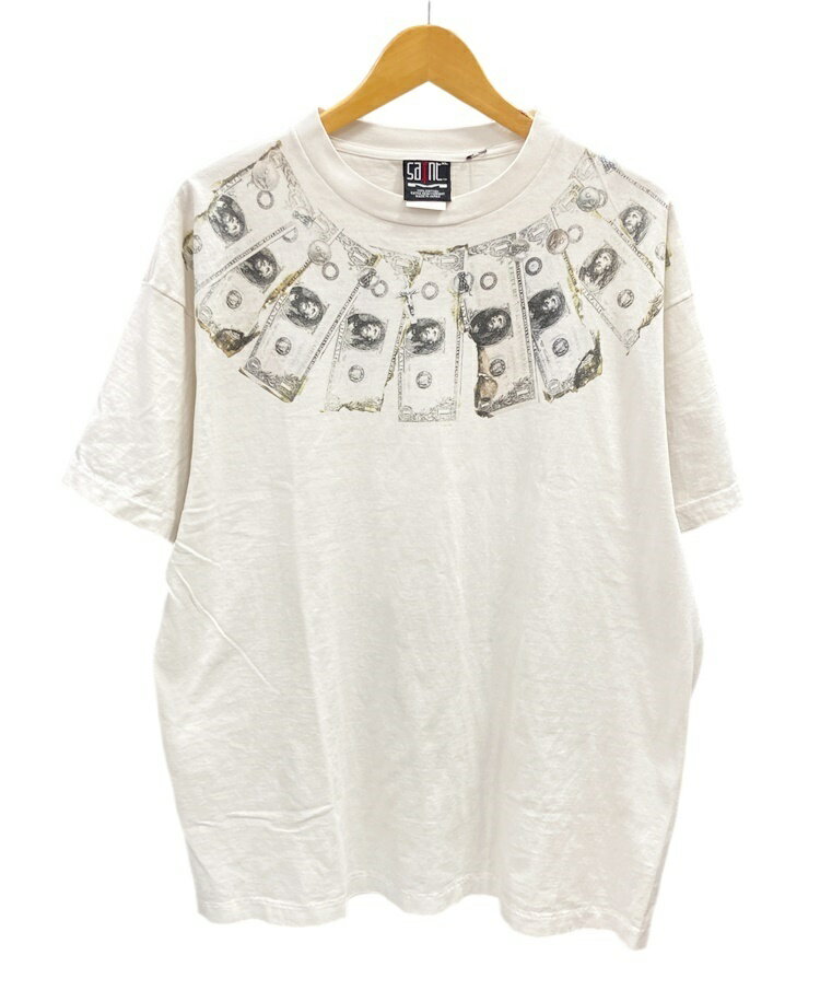 yÁzZg}CP SAINT MICHAEL SAINT Mxxxxxx SS TEE/MONEY / WHITE   SM-YS3-0000-010 XL TVc vg zCg LLTCY 101MT-2287