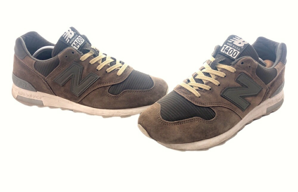 【中古】 ニューバランス new balance 18年製 M1400 USA製 ローカット スニーカー 茶色 M1400MI メンズ靴 スニーカー ブラウン 28cm 104-shoes159