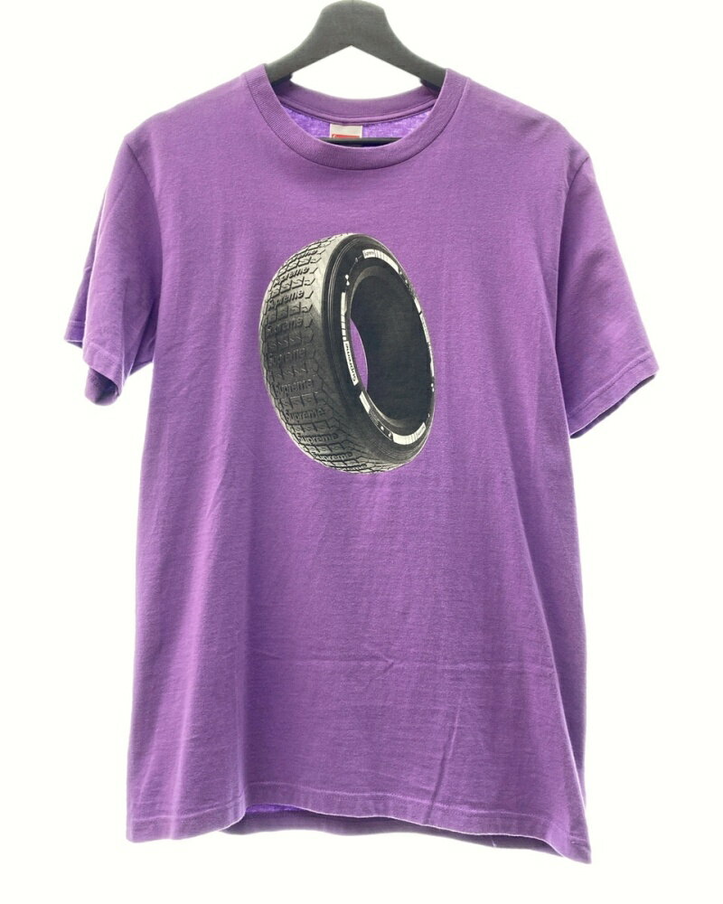 yÁz Vv[ SUPREME 20FW TIRE TEE ^C  Jbg\[ N[lbN PURPLE  TVc vg p[v STCY 104MT-162