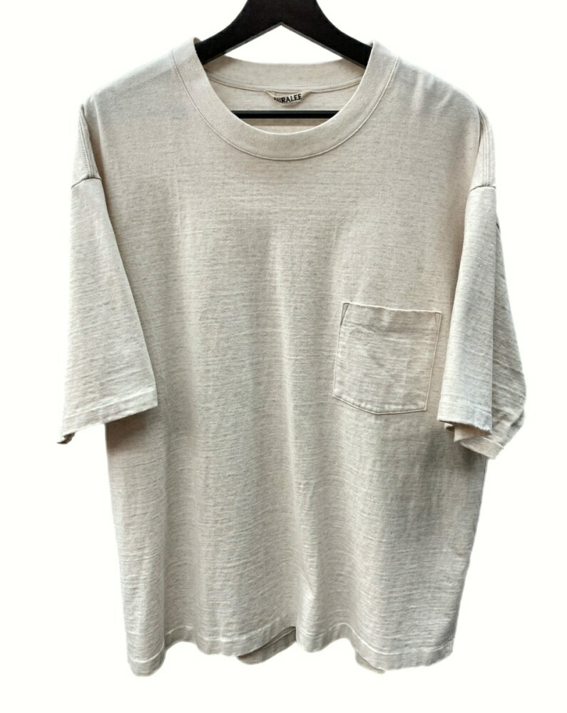 yÁz I[[ AURALEE 21SS X^hAbv STAND-UP TEE i` NATURAL  Jbg\[ N[lbN A21ST02SU SIZE5 TVc n x[W 104MT-171